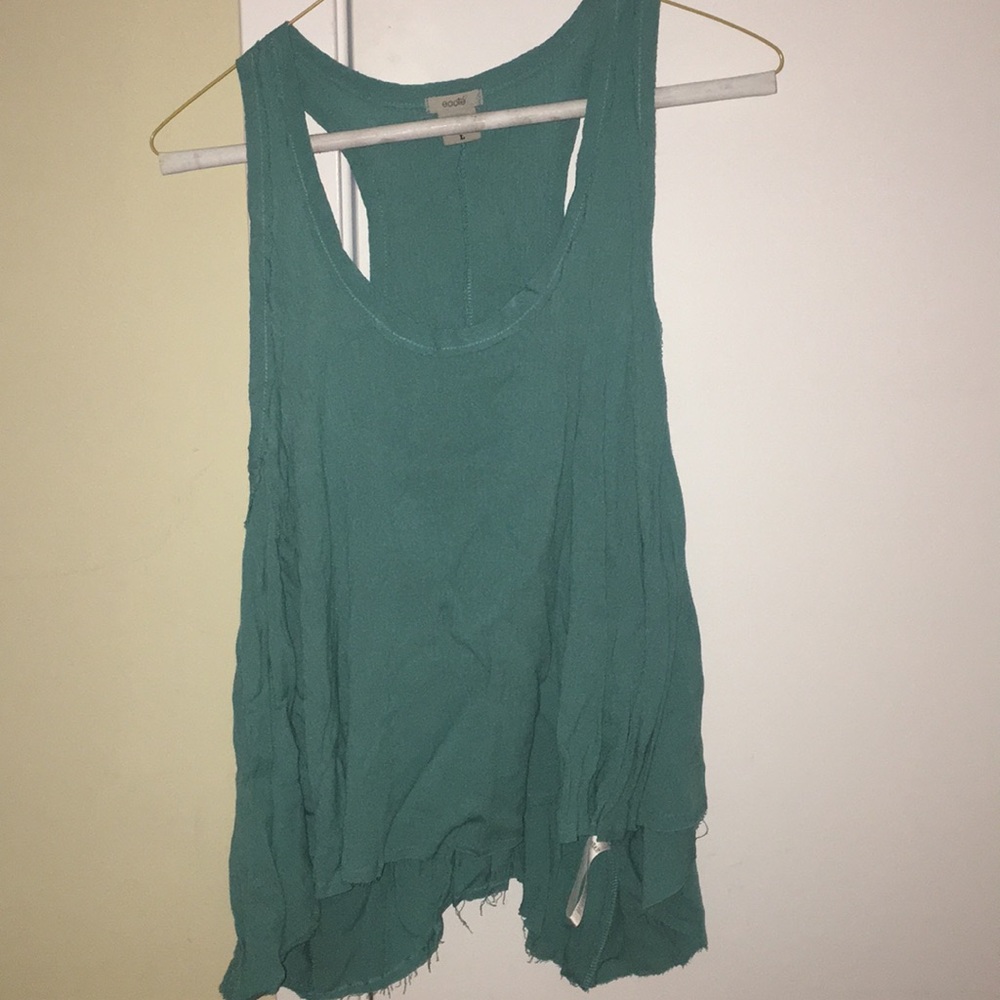 Green/blue tank top